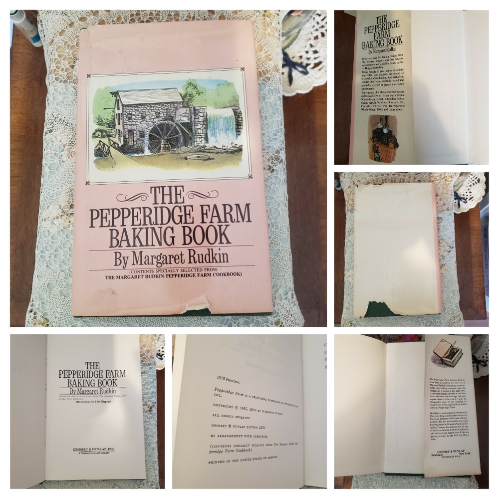 Baking book, cookbook, Pepperidge farm baking book, vintage cookbook